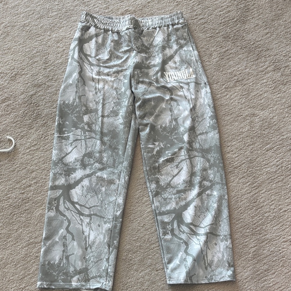 YoungLA Silver Camouflage Lounge Pants